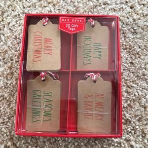Rae Dunn Christmas 20 Gift Tags